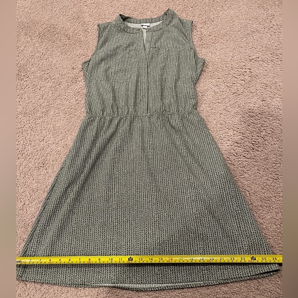 MERONA Chinese Collared Chevron Olive Green Dress - Picture 8 of 9